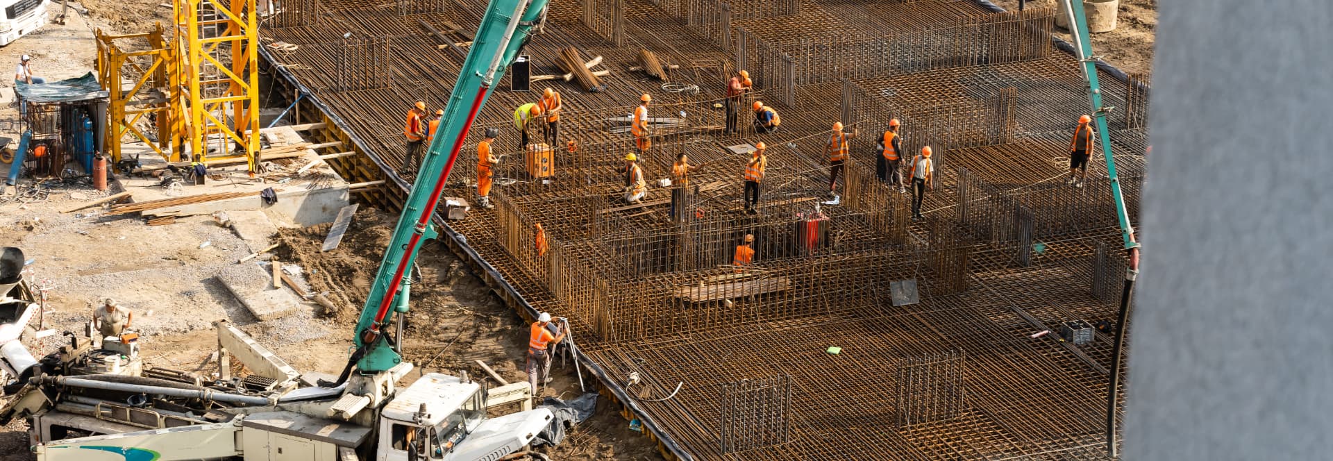 Construction site reinforcing ISO 9001 quality systems
